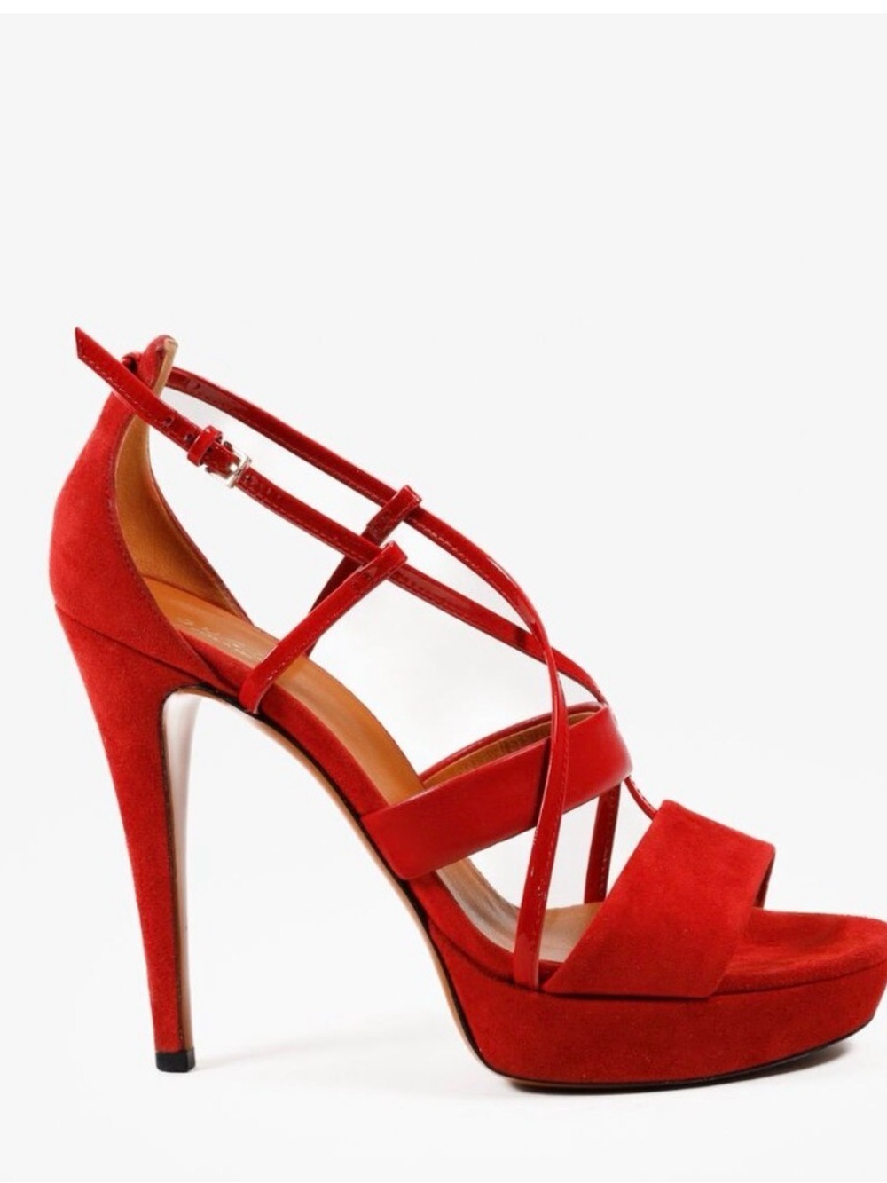 Gucci Red Strappy Heels
